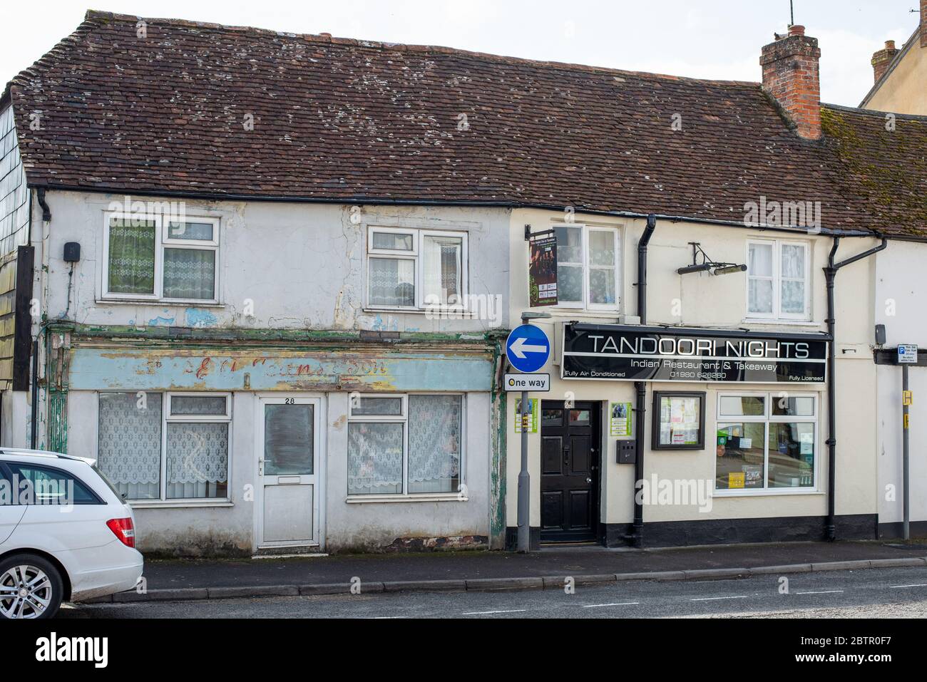 Aziende di Amesbury durante la chiusura di Coronavirus. Wiltshire, Inghilterra Foto Stock