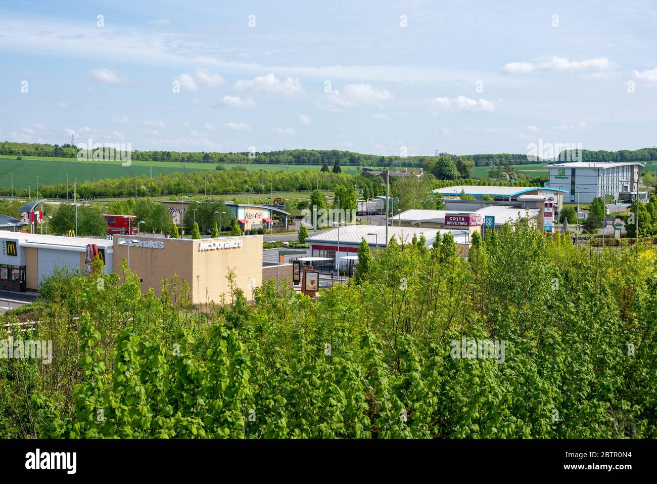Aziende di Amesbury durante la chiusura di Coronavirus. Wiltshire, Inghilterra Foto Stock