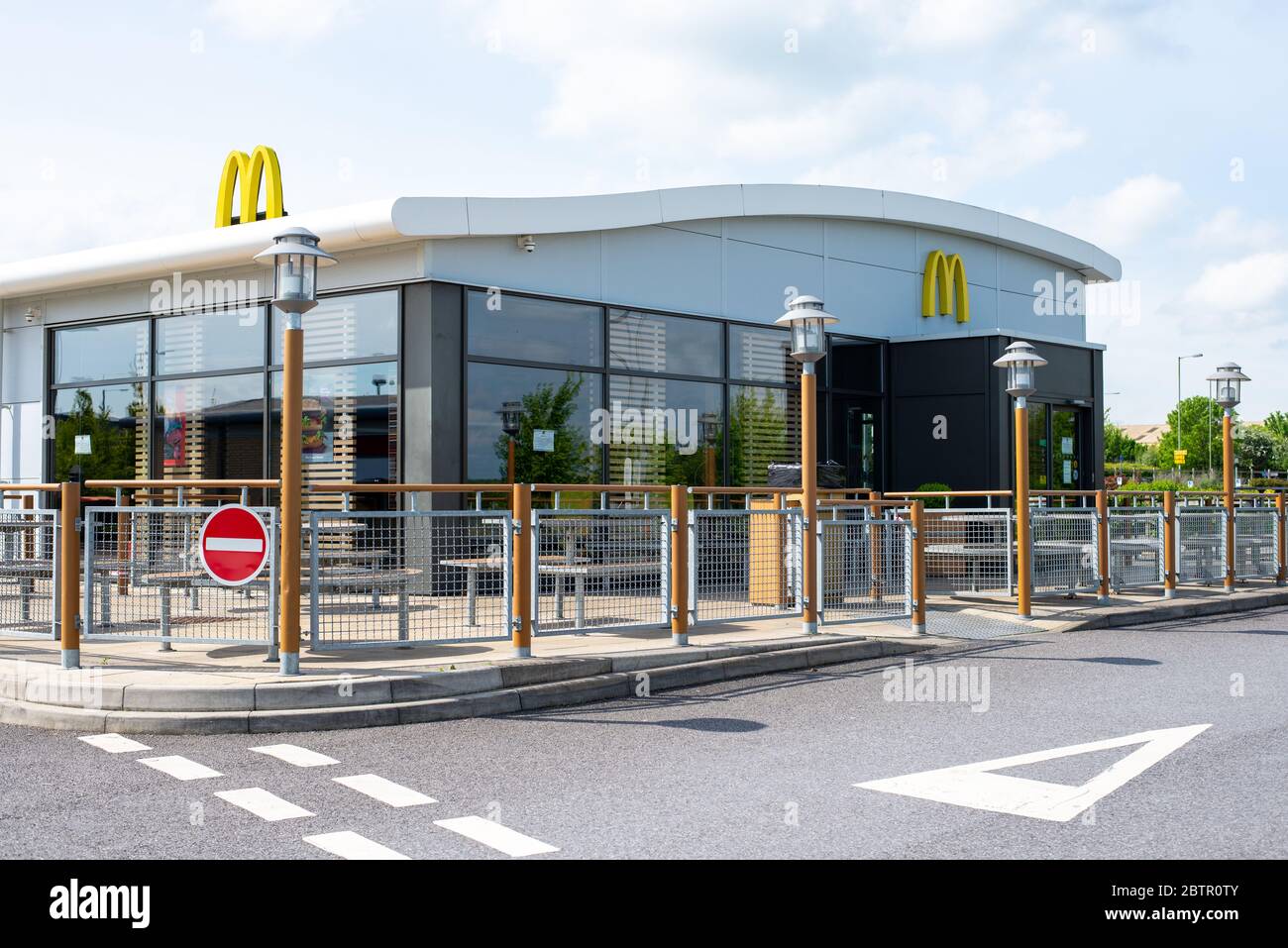 Aziende di Amesbury durante la chiusura di Coronavirus. Wiltshire, Inghilterra Foto Stock