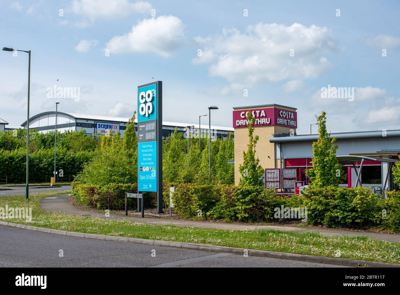 Aziende di Amesbury durante la chiusura di Coronavirus. Wiltshire, Inghilterra Foto Stock