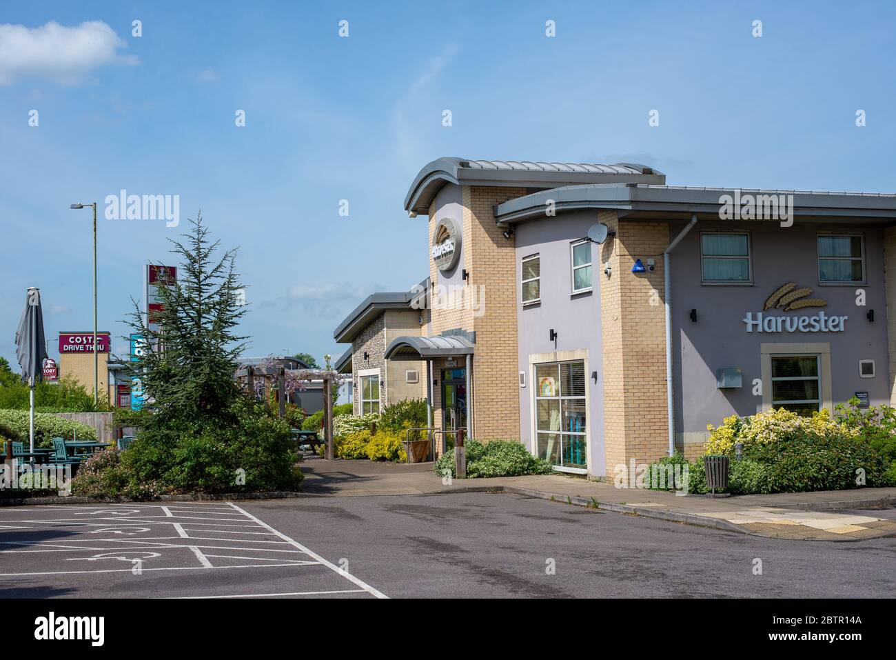 Aziende di Amesbury durante la chiusura di Coronavirus. Wiltshire, Inghilterra Foto Stock