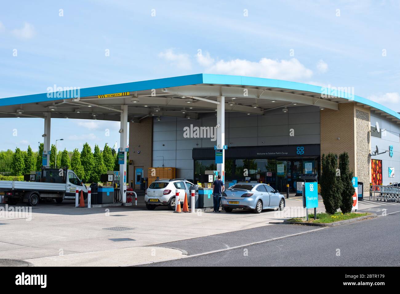 Aziende di Amesbury durante la chiusura di Coronavirus. Wiltshire, Inghilterra Foto Stock
