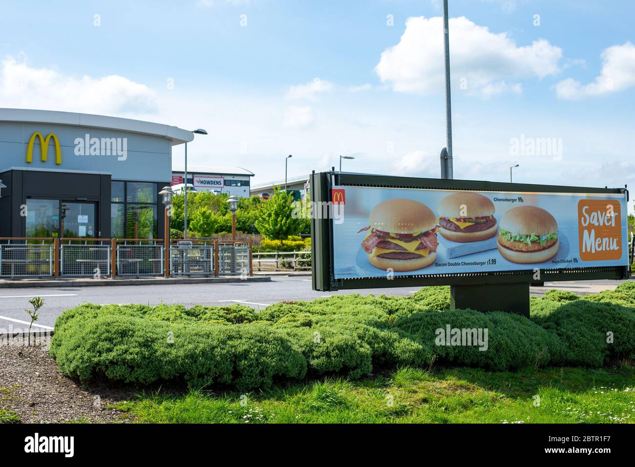 Aziende di Amesbury durante la chiusura di Coronavirus. Wiltshire, Inghilterra Foto Stock