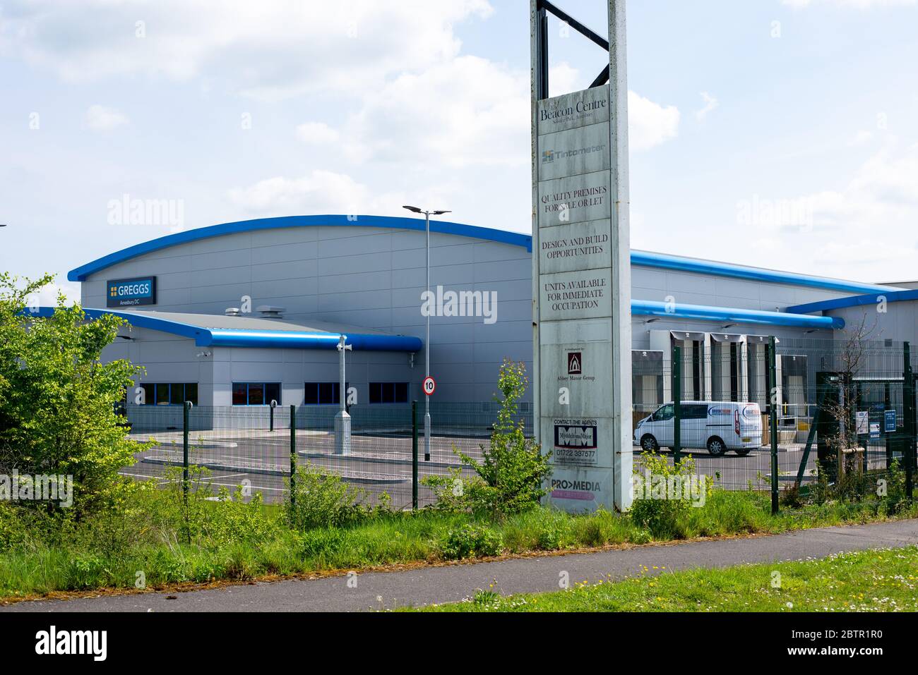 Aziende di Amesbury durante la chiusura di Coronavirus. Wiltshire, Inghilterra Foto Stock