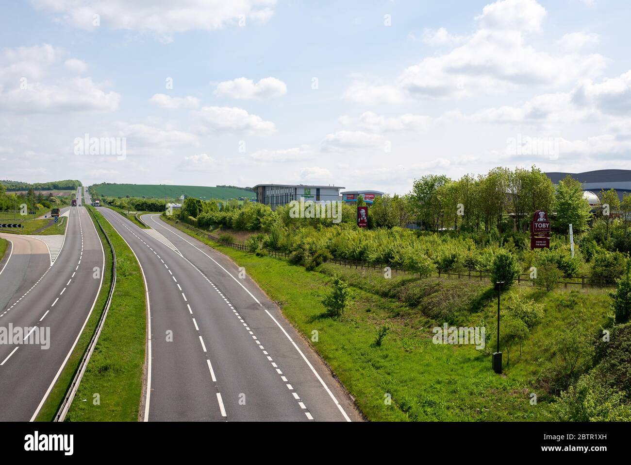 Aziende di Amesbury durante la chiusura di Coronavirus. Wiltshire, Inghilterra Foto Stock