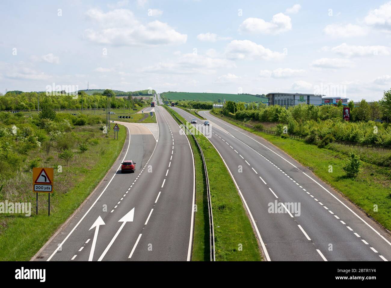 Aziende di Amesbury durante la chiusura di Coronavirus. Wiltshire, Inghilterra Foto Stock