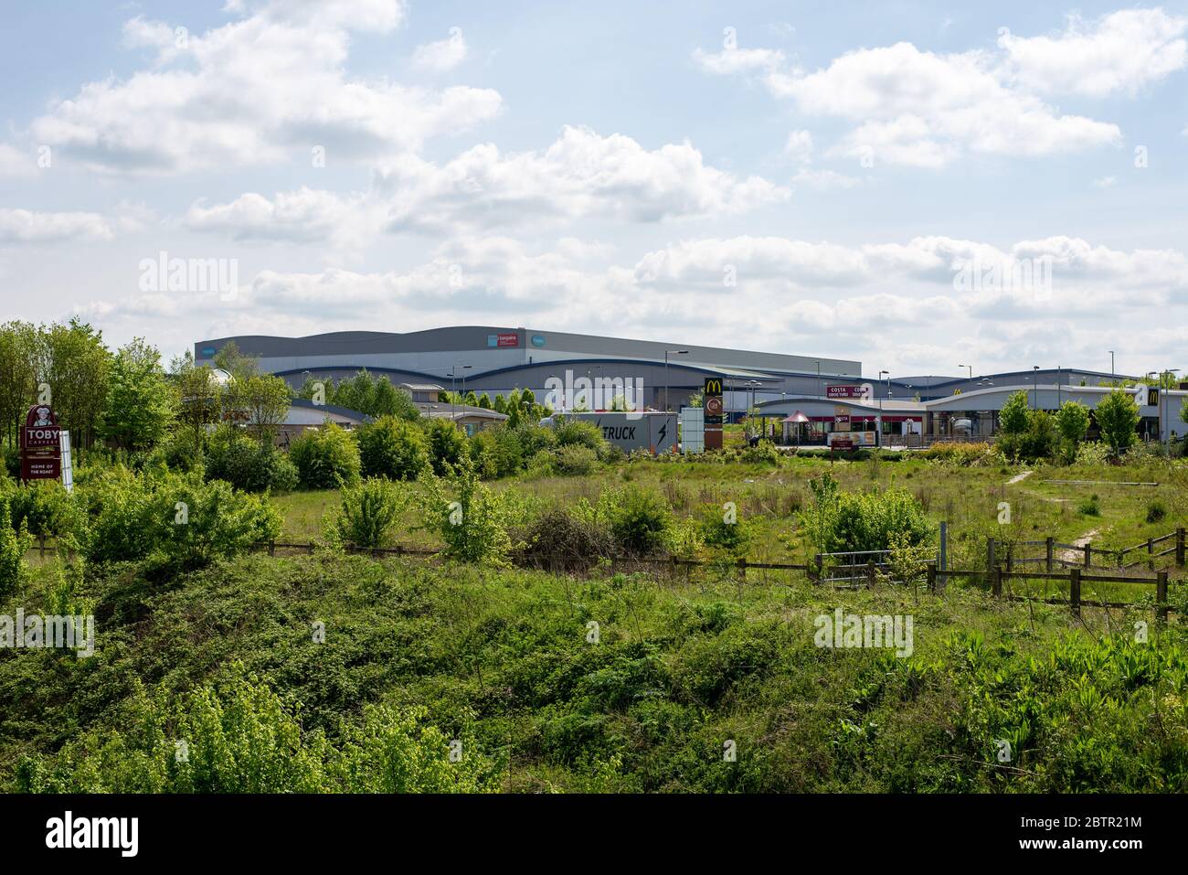 Aziende di Amesbury durante la chiusura di Coronavirus. Wiltshire, Inghilterra Foto Stock