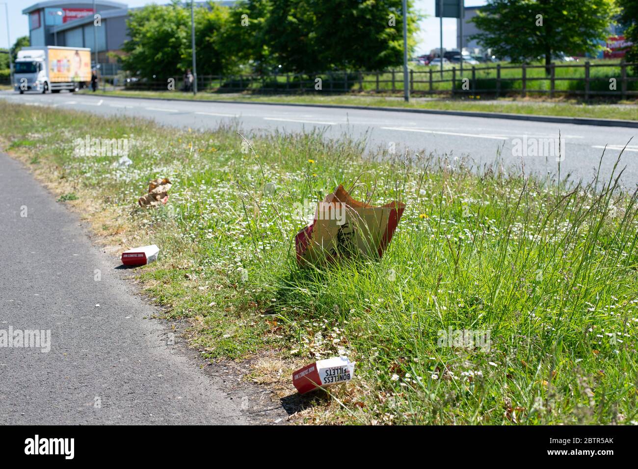 Aziende di Amesbury durante la chiusura di Coronavirus. Wiltshire, Inghilterra Foto Stock