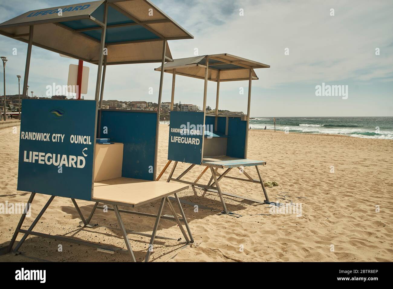 Servizio bagnino presso la spiaggia di Maroubra a Sydney, Australia Foto Stock