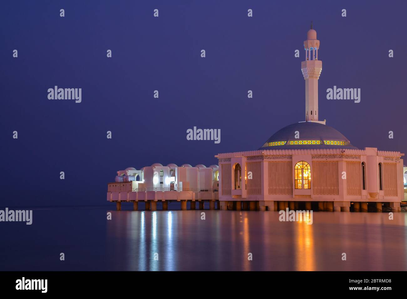 Masjid al Rahma Jeddah, la moschea galleggiante di Jeddah Foto Stock