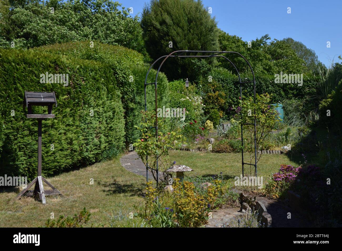 Inglese Urban Garden Foto Stock