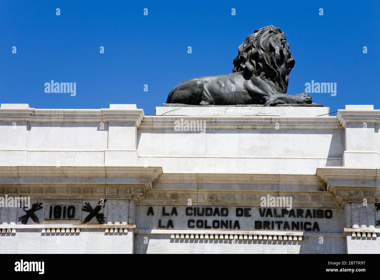 Arco britannico a Valparaiso, Cile, Sud America Foto Stock