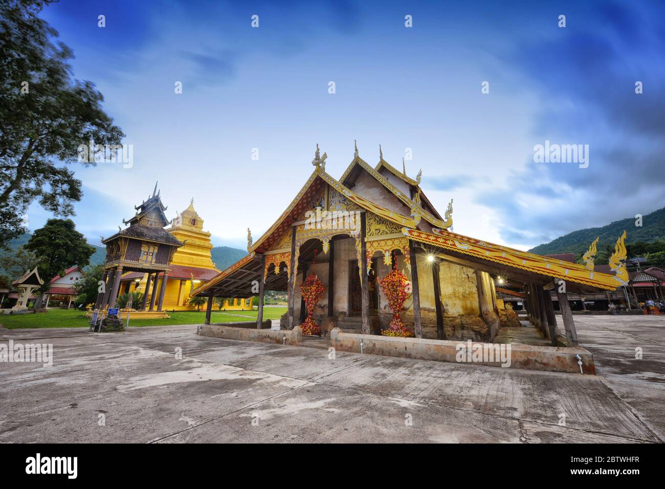 Wat si Pho Chai situato a Ban Saeng Pha, distretto di Na Haeo, provincia di Loei, è il vecchio tempio di Sangha ha più di 400 anni, ed è un popolare Foto Stock