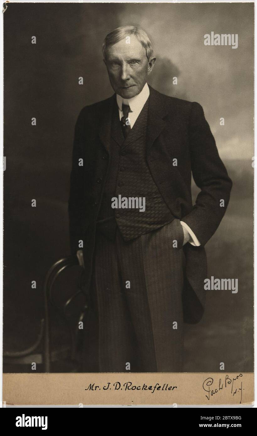 John D Rockefeller Sr Foto Stock