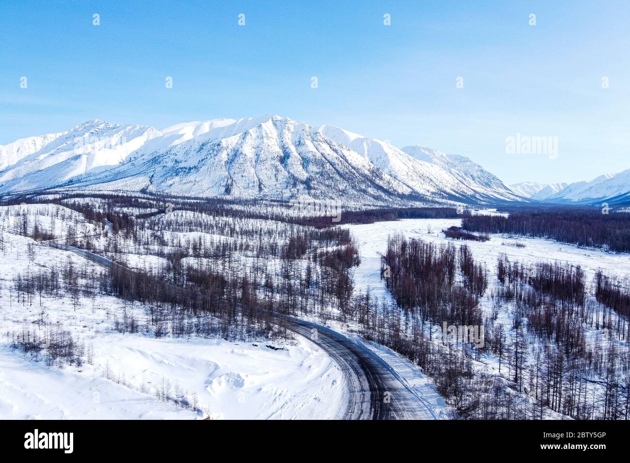 Road of Bones, Sakha Republic (Yakutia), Russia, Eurasia Foto Stock