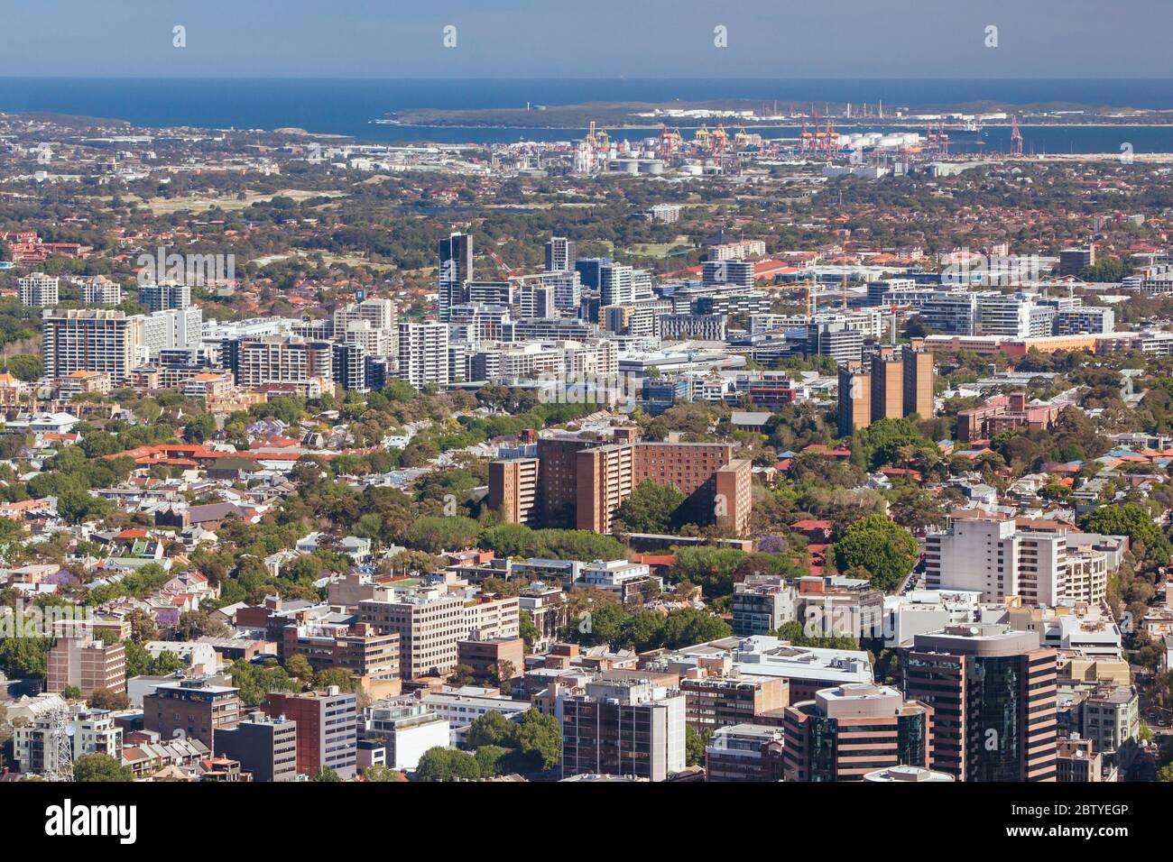 Vista aerea dell'architettura dell'edificio di Sydney Foto Stock