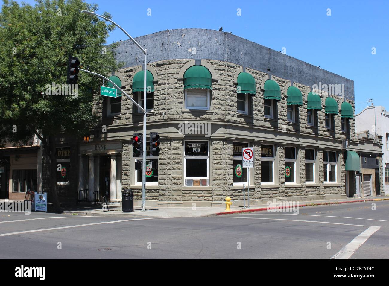 L'ex Yolo County Savings Bank costruita nel 1903, Woodland, California Foto Stock
