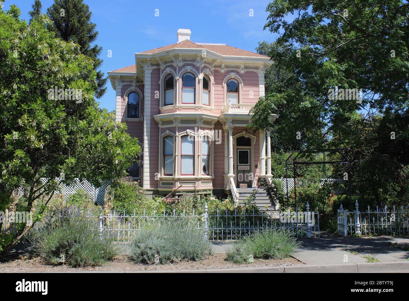 Italianate R.H. Casa del proiettore costruita 1877-1878, Woodland, California Foto Stock