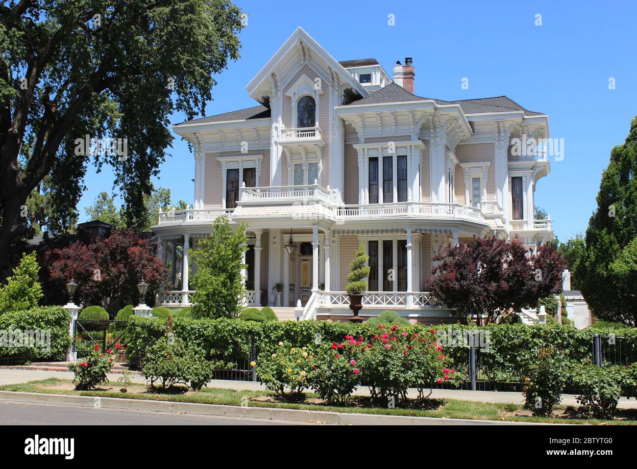 Gable Mansion costruito nel 1885, Woodland, California Foto Stock