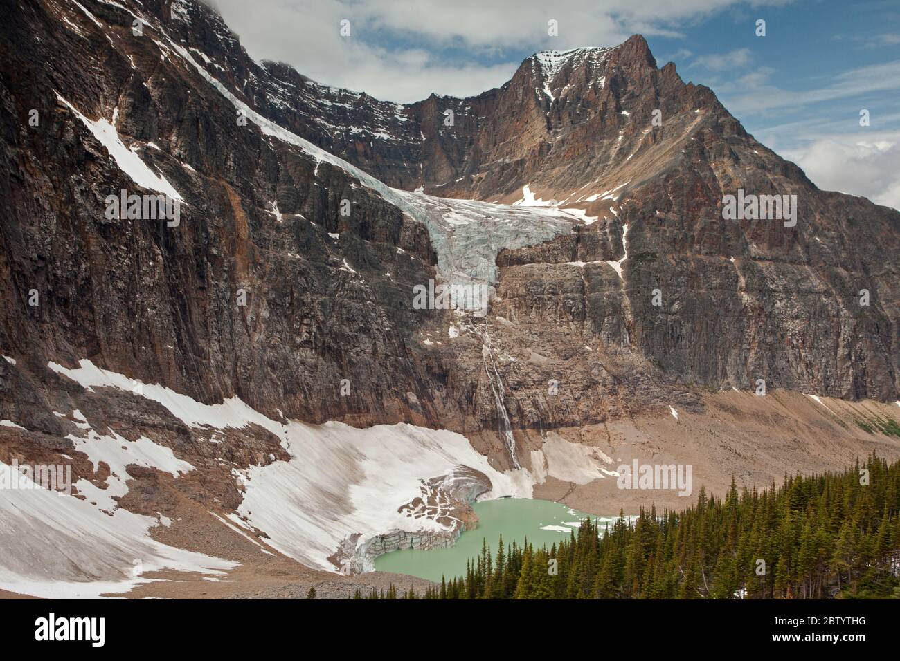 Il Monte Edith Cavell Foto Stock