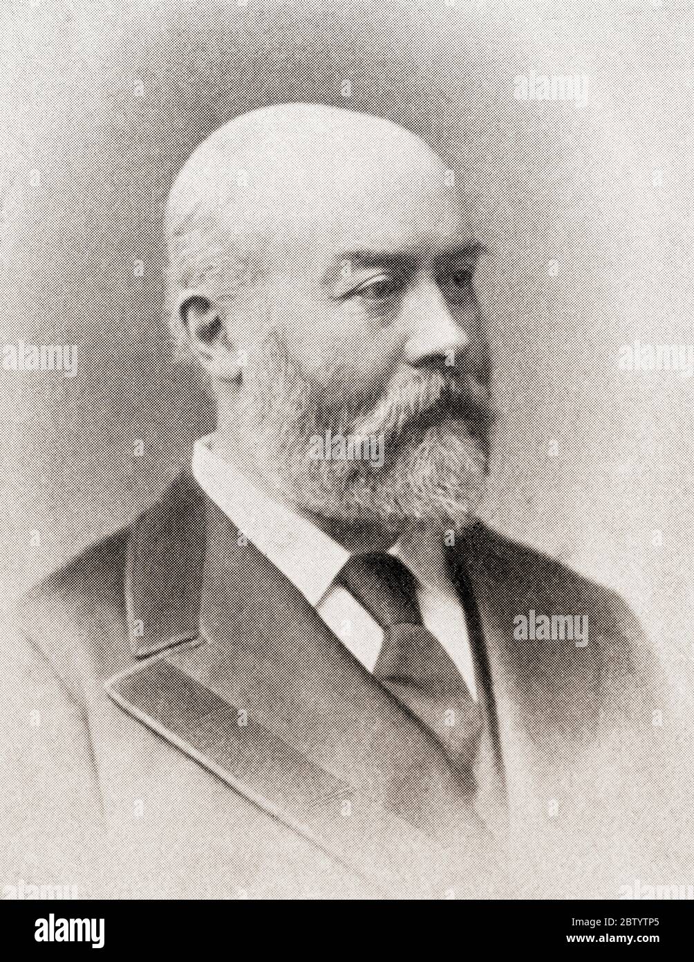 Algernon Borthwick, 1° barone Glenesk, 1830 – 1908. Giornalista britannico, politico conservatore e proprietario del Morning Post (che si è fuso con il Daily Telegraph nel 1937). Dal Business Encyclopedia e dal Consulente legale, pubblicato 1907. Foto Stock