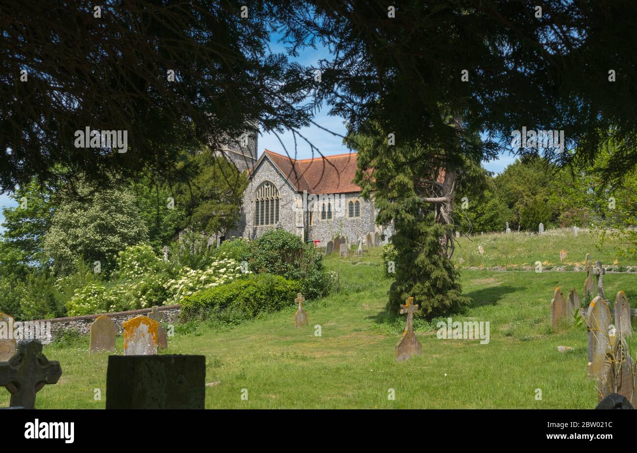 St Peter & St Paul Church, South Street, Boughton-under-Blan, Kent Foto Stock
