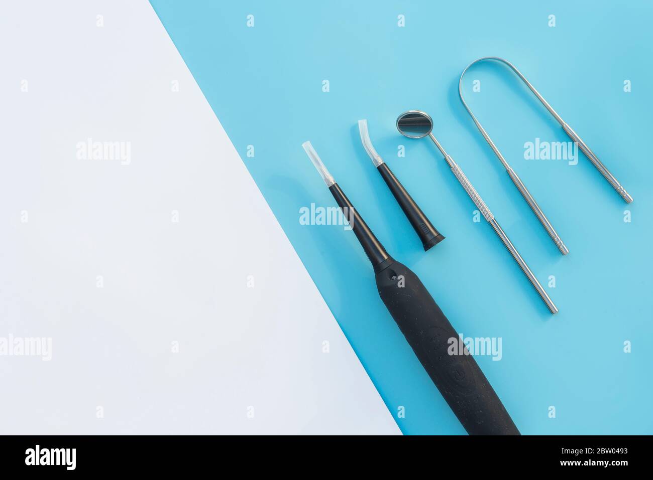 Accessori orali per prevenire tartari e cavità Foto Stock