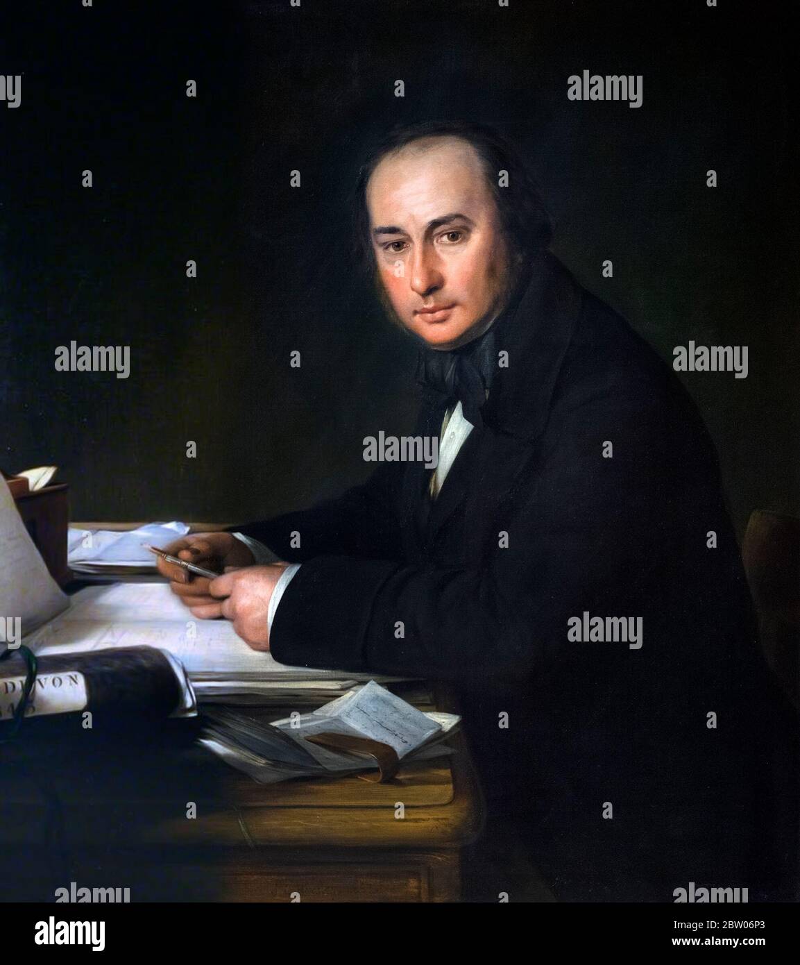 Isambard Regno Brunel (1806-1859), ritratto dopo John Callcott Horsley, olio su tela,1876 Foto Stock