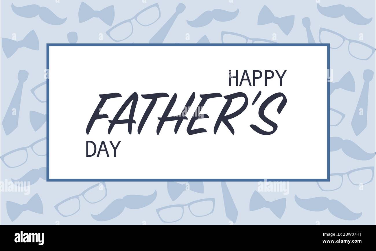 Buon giorno dei padri. Lettere. Modello per biglietti d'auguri, banner, volantino, invito, congratulazioni, poster design. Illustrazione Vettoriale
