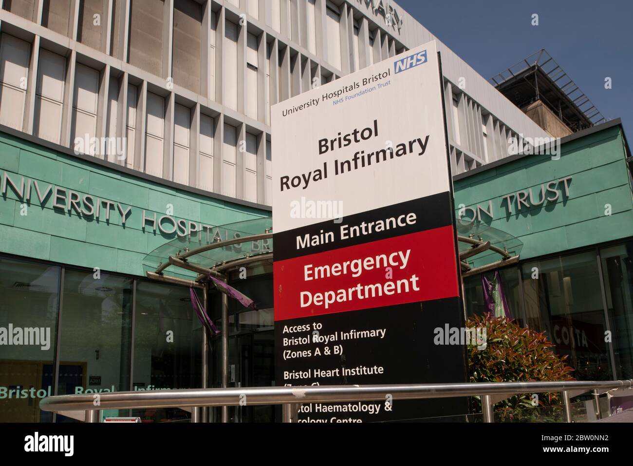 Bristol Royal Infirmary (BRI) Foto Stock