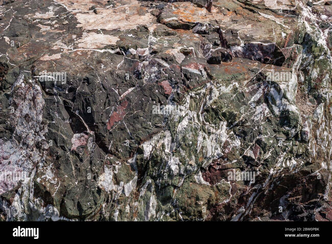 Paesaggio lungo l'autostrada US 1 nella California costiera Foto Stock