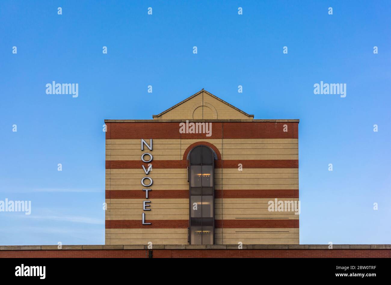 L'hotel NOVOTEL 4 stelle lungo West Quay Road a Southampton, Regno Unito Foto Stock