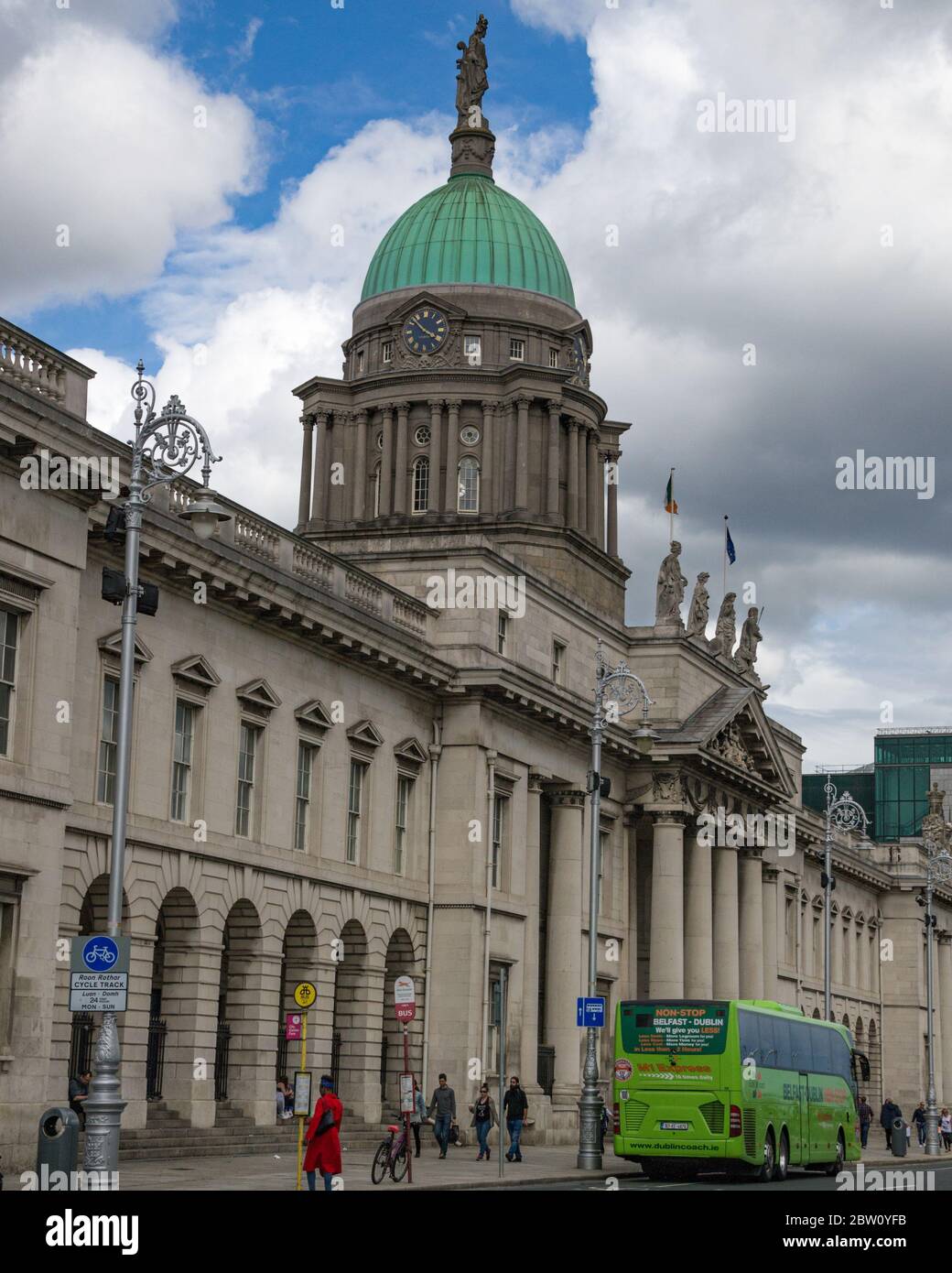 DUBLINO, IRLANDA, GIU, 2016: Casa di usanza. Dublino, Irlanda Foto Stock