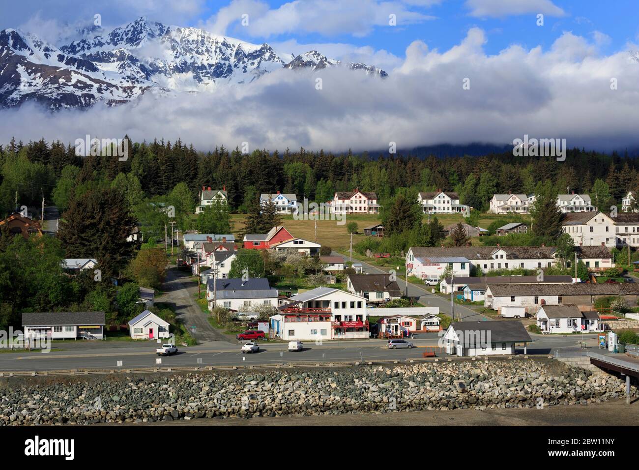 Haines, Lynn Canal, Alaska, STATI UNITI D'AMERICA Foto Stock