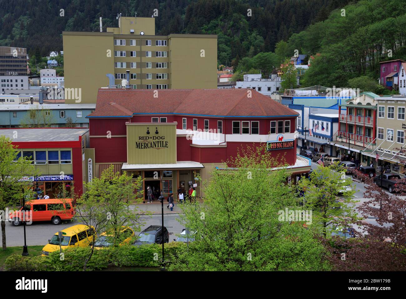 Il centro di Juneau, Alaska, STATI UNITI D'AMERICA Foto Stock