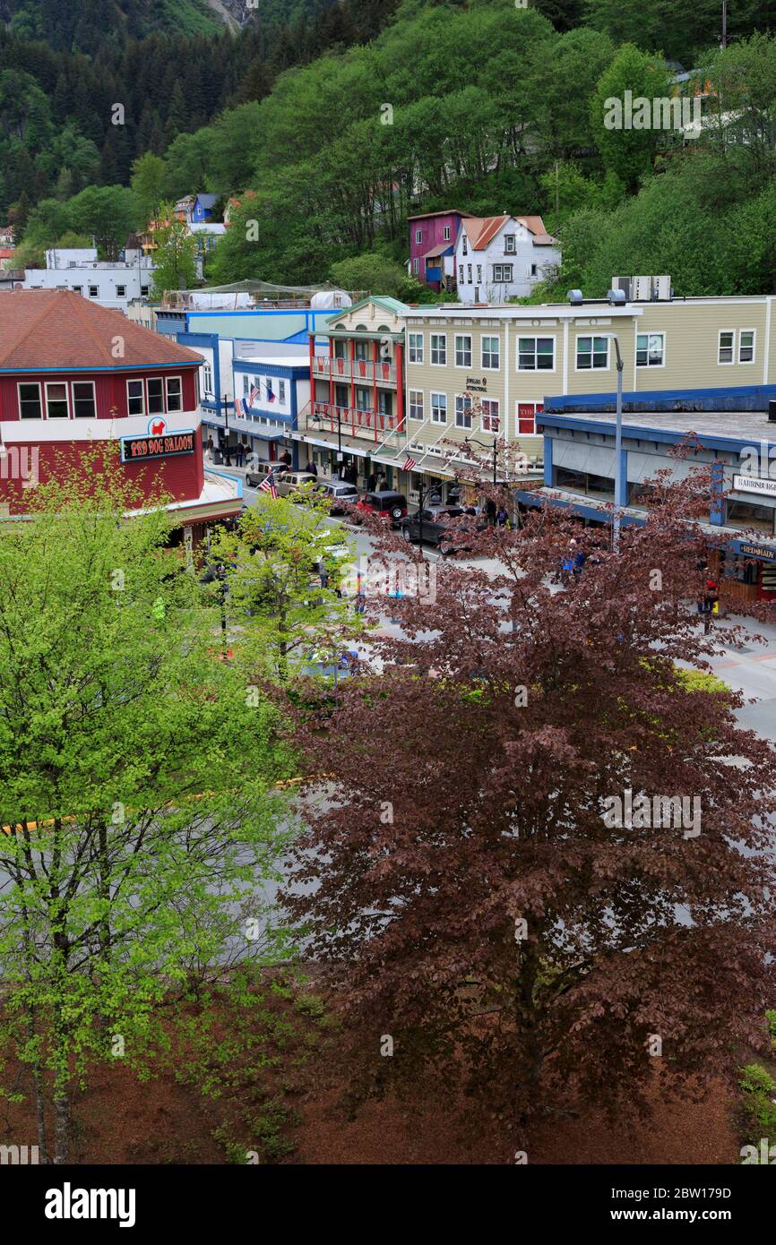 Il centro di Juneau, Alaska, STATI UNITI D'AMERICA Foto Stock