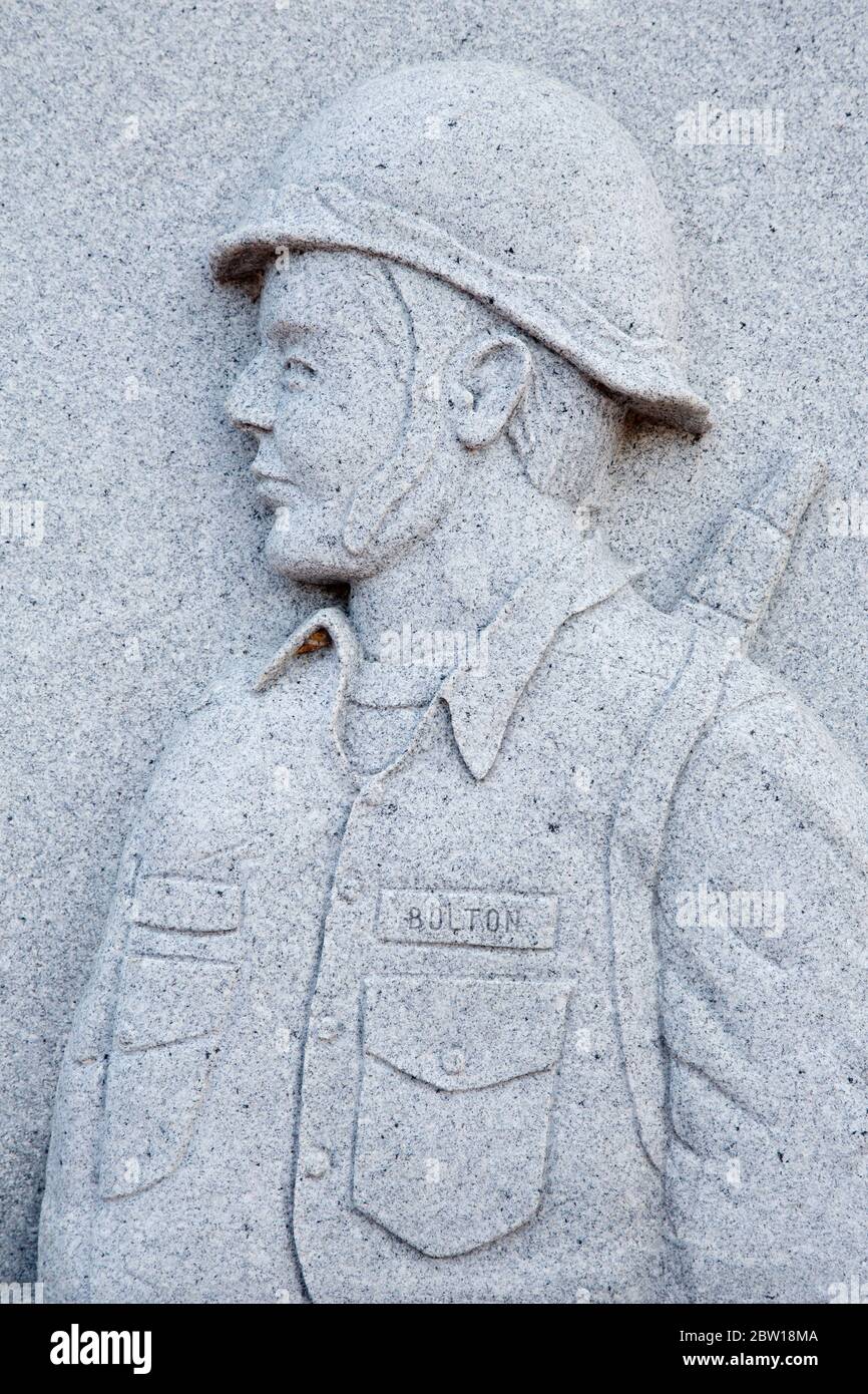 Korean War Memorial, Battleship Memorial Park, Mobile, Alabama, USA Foto Stock