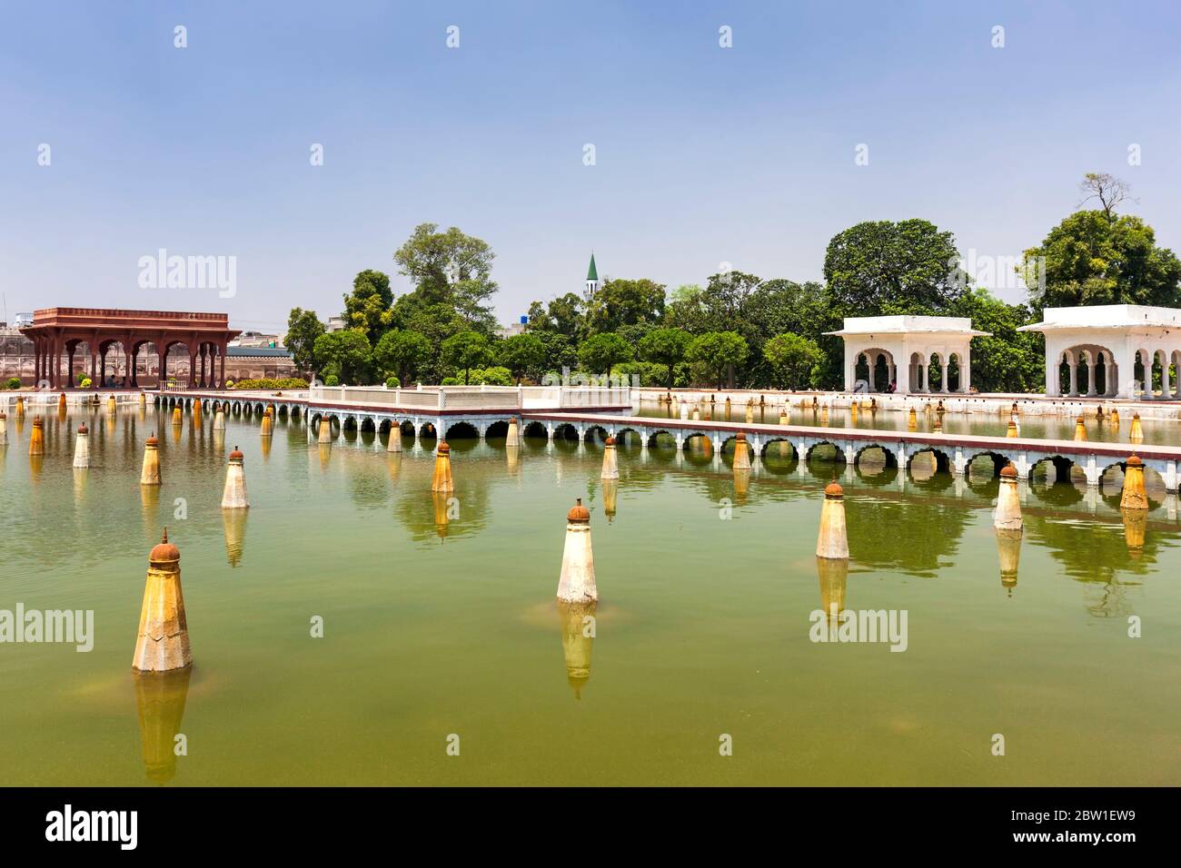 I Giardini Shalimar, o Giardini Shalamar, Impero Mughal, Lahore, Provincia di Punjab, Pakistan, Asia del Sud, Asia Foto Stock