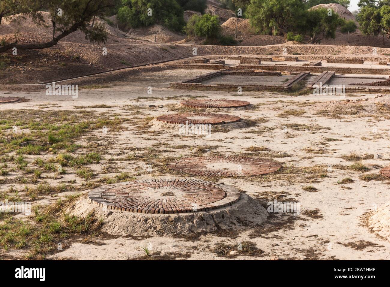 Sito archeologico di Harappa, civiltà Harappan, civiltà Indo Valley, Distretto Sahiwal, Provincia di Punjab, Pakistan, Asia meridionale, Asia Foto Stock