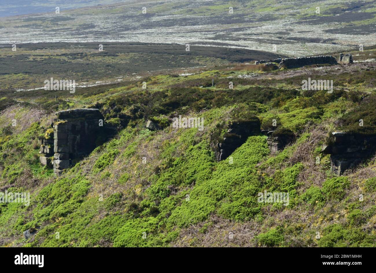 Ponden Kirk, l'ispirazione per Penistone Crag in Wuthering Heights di Emily Bronte Foto Stock