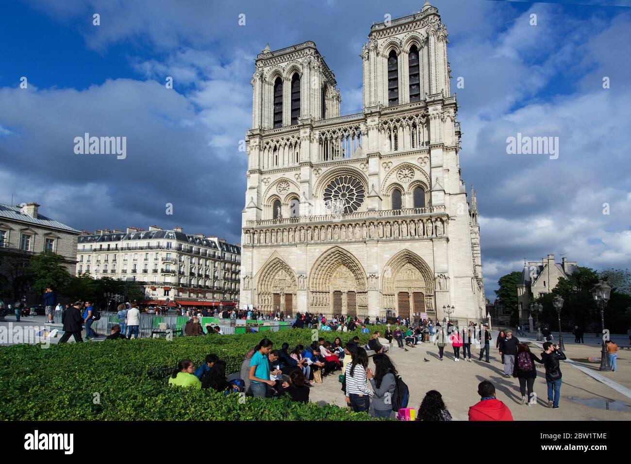 Cattedrale di Notre Dame, Parigi 1er arr, Francia, Europa Foto Stock