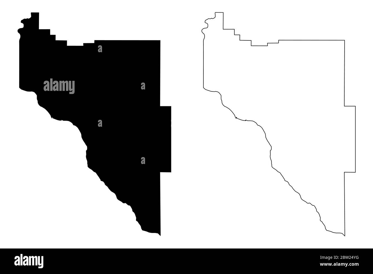 Canyon County, Idaho (Stati Uniti, Stati Uniti d'America, Stati Uniti, Stati Uniti, Stati Uniti) mappa vettoriale, schizzo scrimolo mappa Canyon Illustrazione Vettoriale