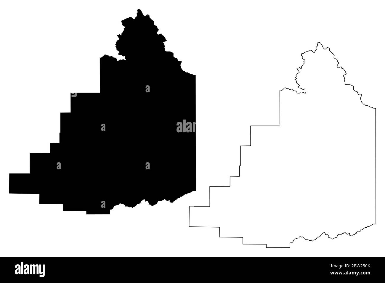 Fremont County, Idaho (Stati Uniti, Stati Uniti d'America, Stati Uniti, Stati Uniti, Stati Uniti) mappa vettoriale illustrazione, schizzo scrimolo mappa Fremont Illustrazione Vettoriale