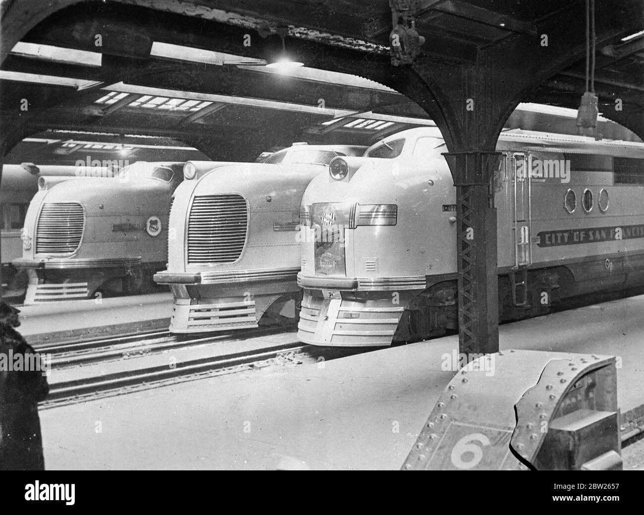 Il treno passeggeri della città di San Francisco è gestito dal Nord-Ovest Foto Stock
