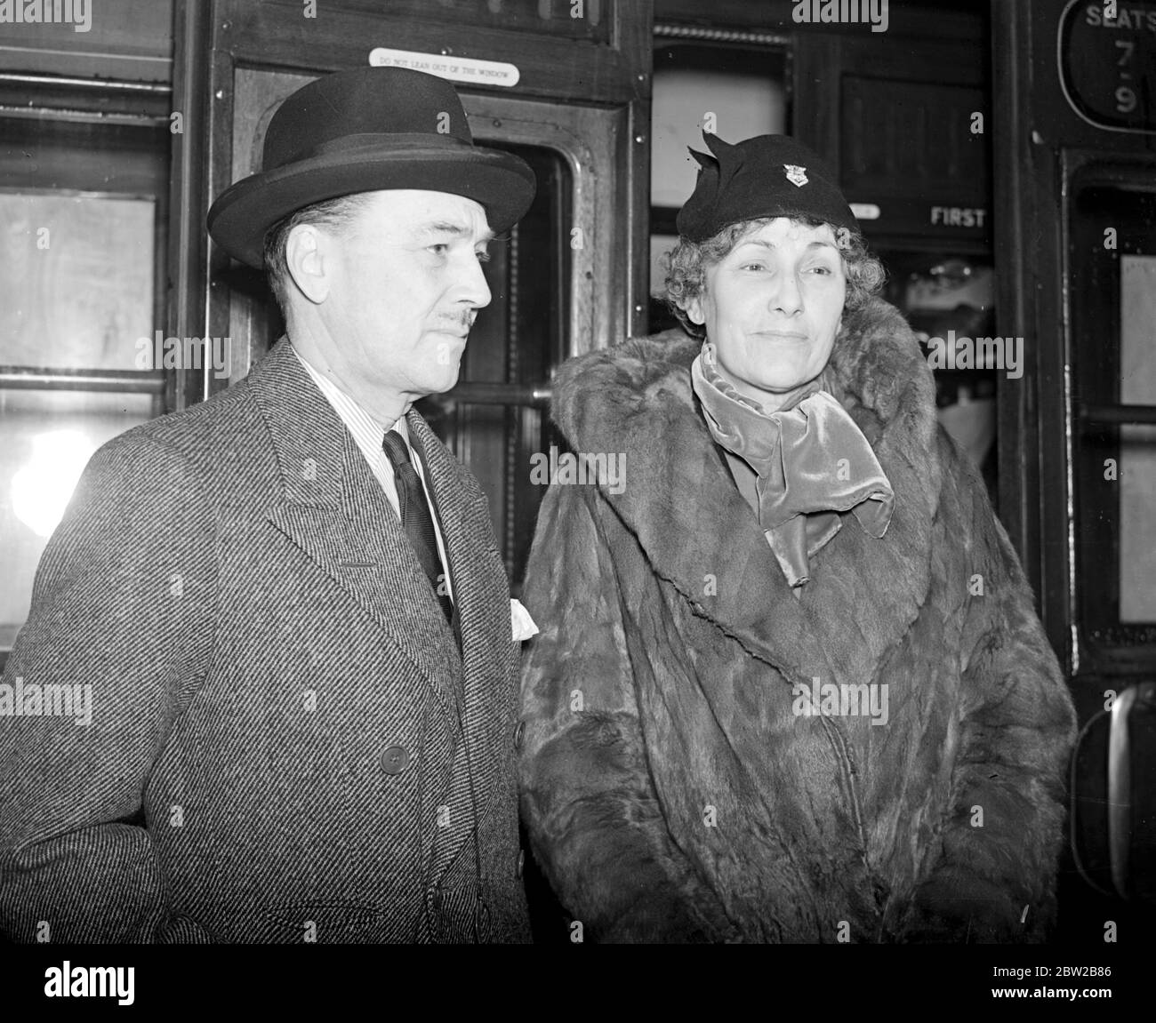 A Waterloo . Lord e Lloyd . 14 gennaio 1938 Foto Stock