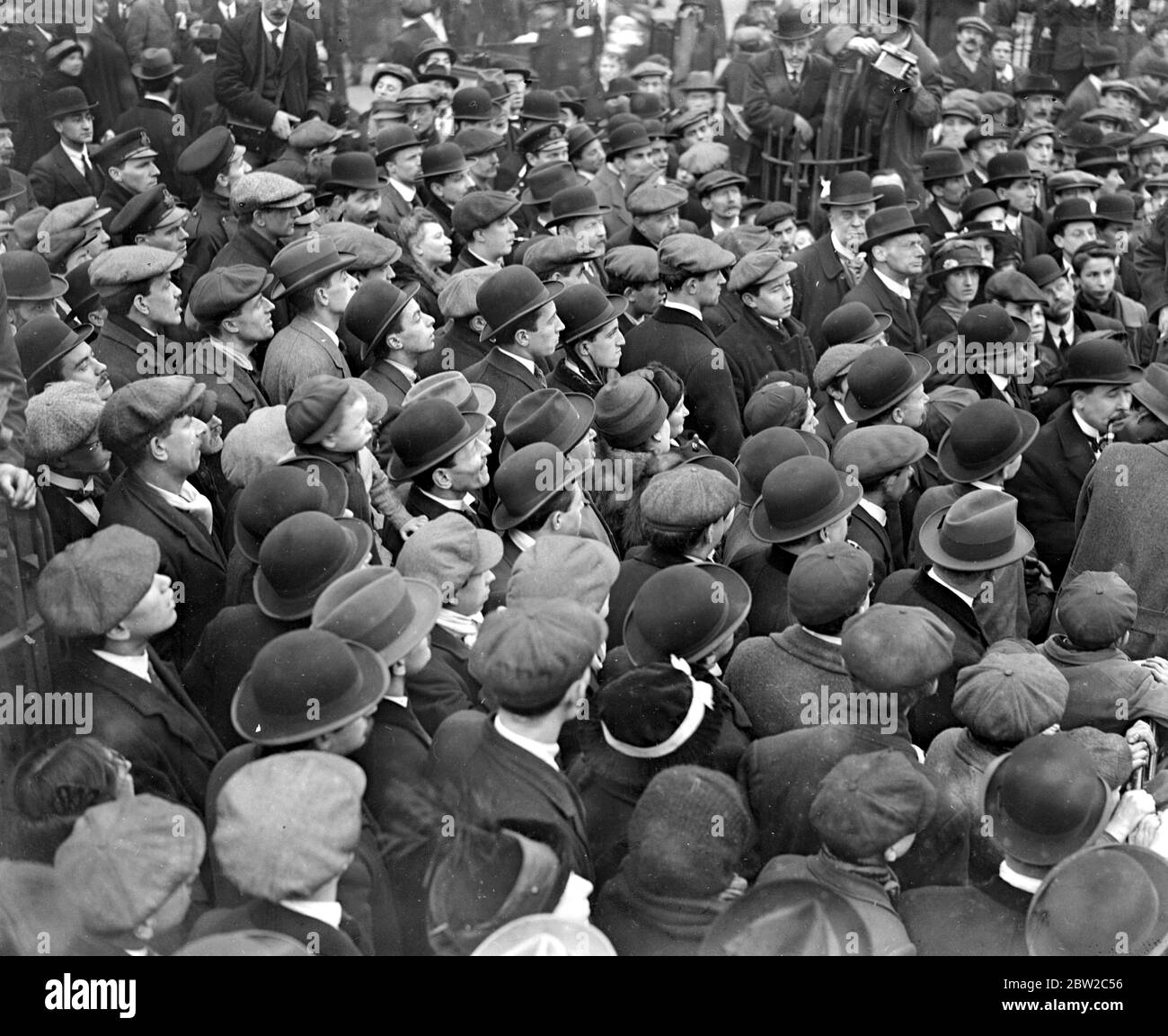 Folle in una riunione di reclutamento presso la Mansion House. 1914 - 1918 Foto Stock