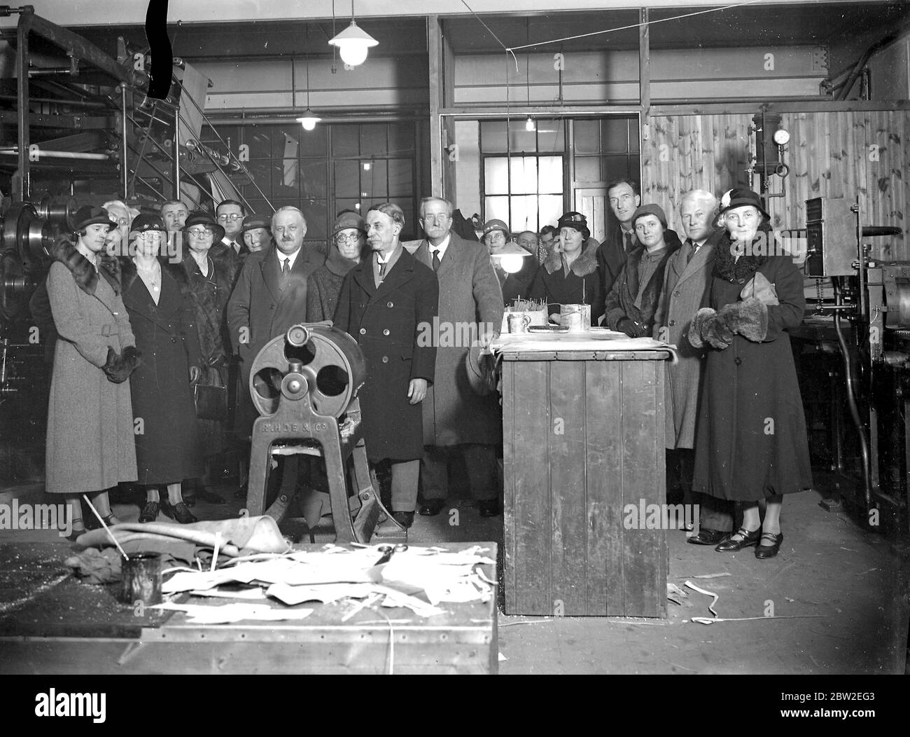 K. Times Works (Sidcup). 1934 Foto Stock