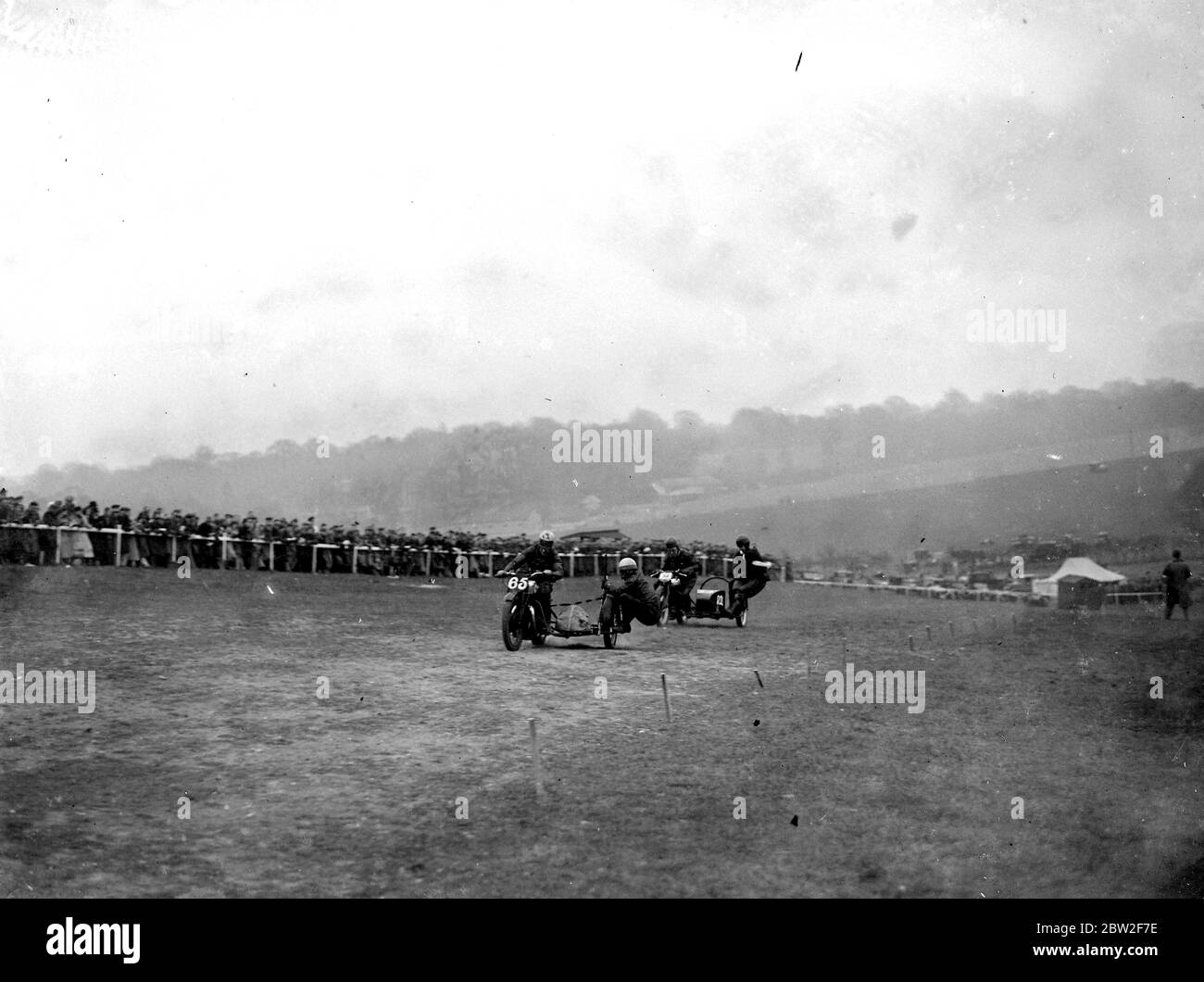 Motor Cycle Racing a Brands Hatch. 1934 Foto Stock