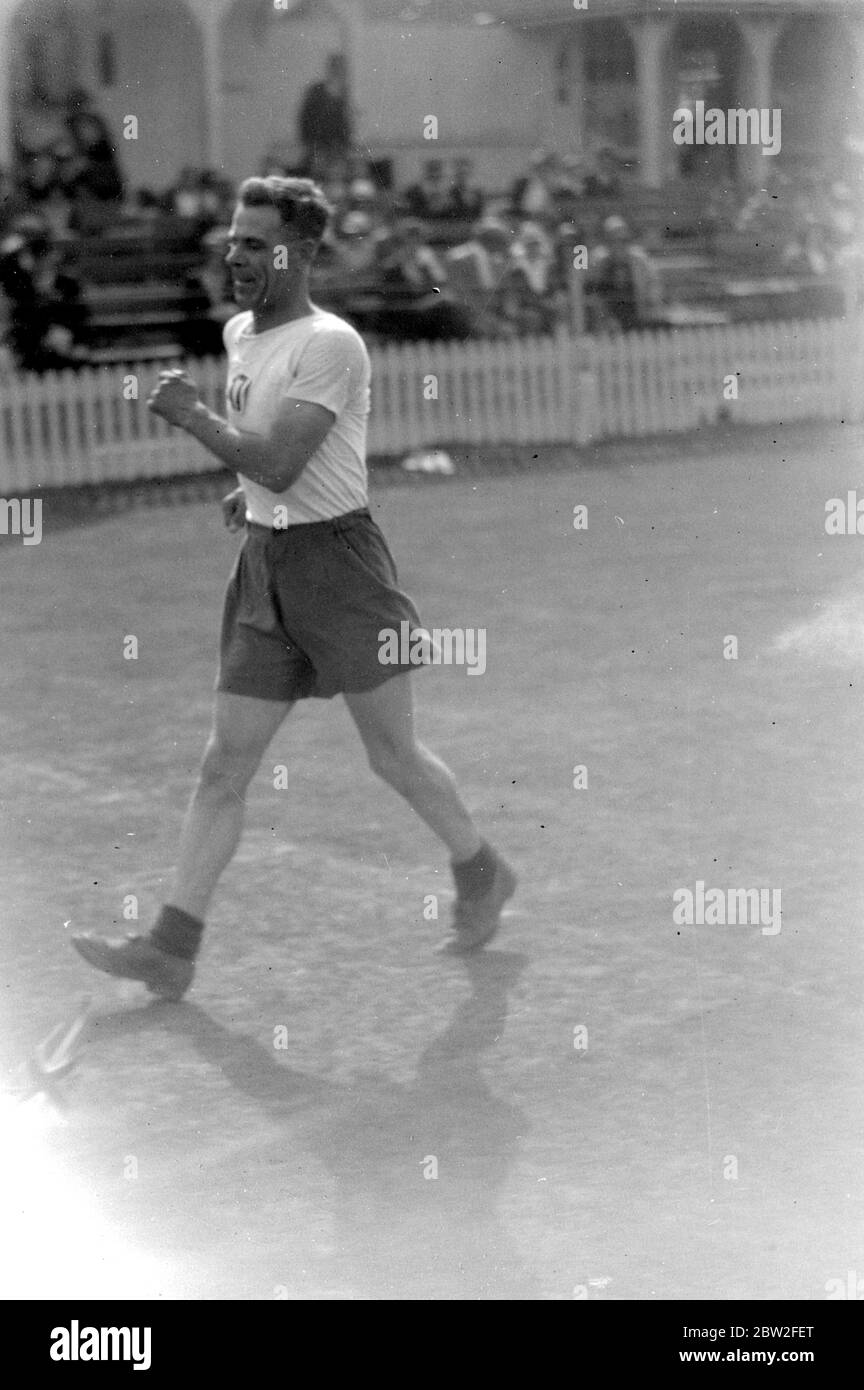 Corsa a piedi. 1933 Foto Stock