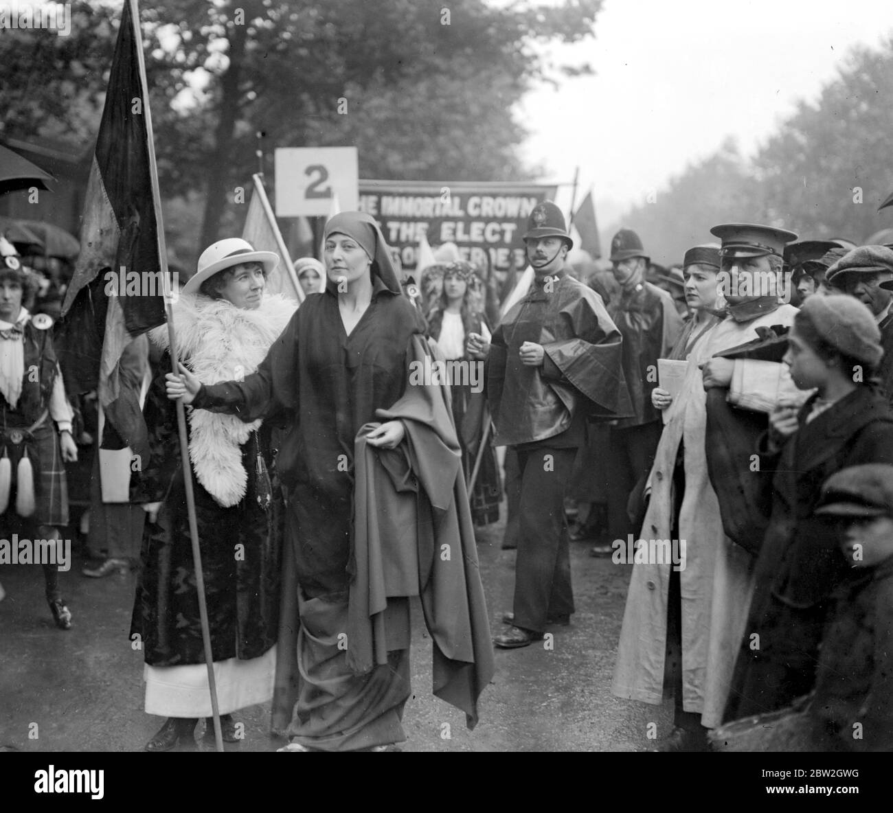 Marcia delle donne attraverso Londra. 1914-1918 Foto Stock